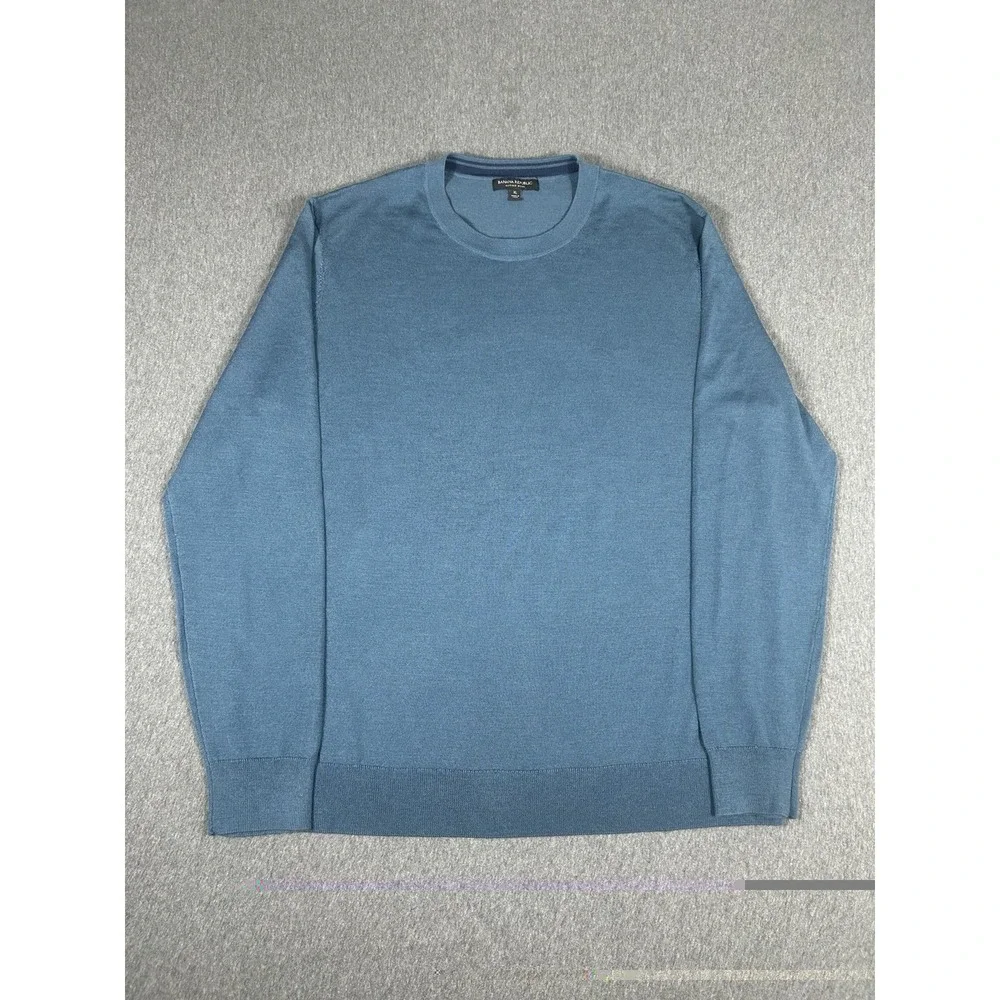 Banana Republic Merino Wool Crew Neck Sweater Blue Size XL